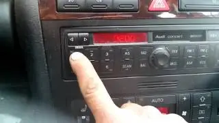 1999 Audi A4 radio safe mode unlock