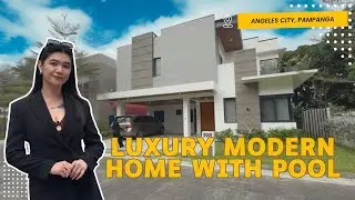 House Tour #76 | P45M | 400sqm Luxury Modern Home with Pool in Angeles City! #housetour #pampanga