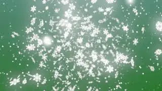 Snowflakes Transitions Effects Green Screen in 4K Resolution.
