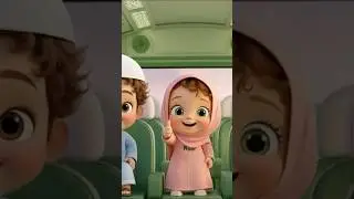 The wheels on the bus, Islamic version, #islamiccartoon #islamiccartoonforkids #islamicshorts #kids