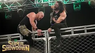 Reigns, Corbin battle atop cage: WWE Super ShowDown 2020 (WWE Network Exclusive)