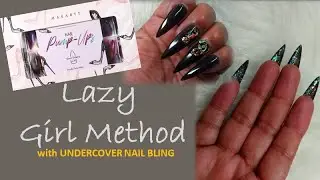 LAZY GIRL METHOD by Femi Beauty 💅🏽 Polygel nails | Makartt Pump Ups | UNDERCOVER NAIL BLING!!!