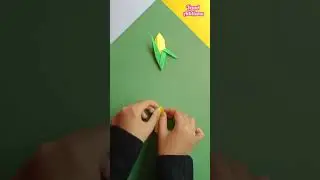 How to make a Paper Corn - Paper Craft Tutorial #shorts