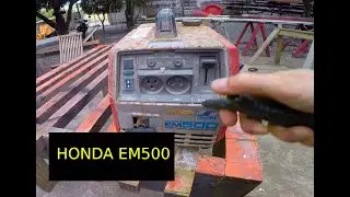 Antigo Gerador HONDA EM500 - Parte 1 - Limpeza  e desmontagem