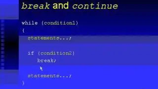 0505 C programming break and continue