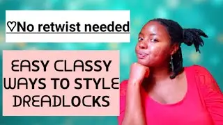 EASY loc styles for short hair | no retwist needed | Steffi Nixon
