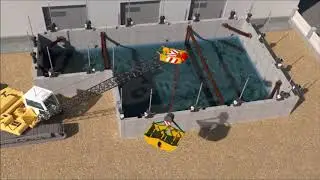 Afzinkkelder in 3D animatie
