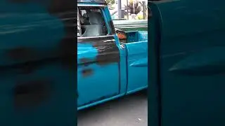 CLASSIC OLD PICK-UP TRUCK BLUE FLEETSIDE SLEEPER NICE PETINA 1950S