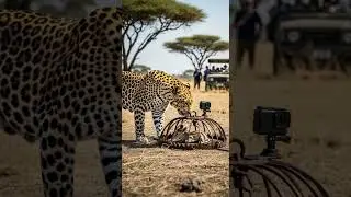 Will the leopard escape the trap and get the daring survival chance #animals #adventure #forest