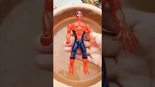 ASMR Satisfying Muddy Spiderman #shorts#mudsplash #satisfying