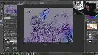 Manga Making #9  and playing genshin : Learn from Pro manga artist: #SoulContract #indianmanga