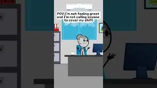 How to handle a Manager Response When Calling in sick #animation #funnyvideo #gplus #comedy