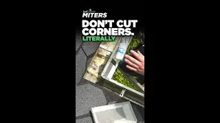 Leaf Solution Inside Valley Gutter Miter #shorts