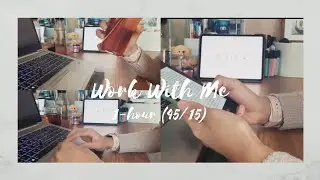 work with me 🤍  | 1 hour (45/15) real time, bts kpop piano background music
