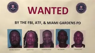 FBI agents search for 5 suspected gang members