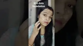 500 dots foundation hack 😱  #foundation #trendymakeup #bindassangel