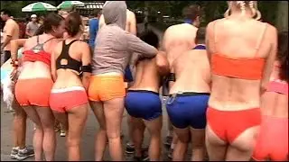 Pre-NYC Triathlon Central Park underwear run