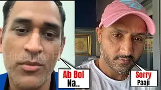 Ms Dhoni Got Angry On Harbhajan Singh On Video Call After He Trolled Dhoni ||