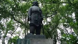 Legendary First Emperor of Japan, Jinmu Statue and Yoshida Castle
