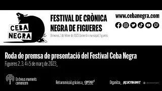 Roda de premsa de presentaci&oacute; del Festival Ceba Negra 2023