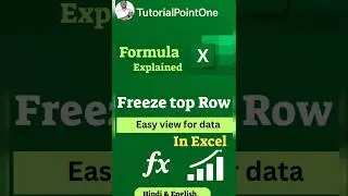 Freeze top row in excel #excel #viral #exceltips #reels #workbook #shortcuts #excellovers #smart