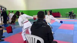 Melek çivici (kırmızı) 2. Maç izmir iller arası karate şampiyonası