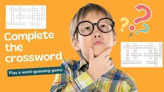 Crossword Puzzle Game In English | Puzzles With Answers | Complete the crossword search game puzzle