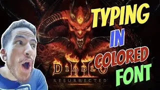 Diablo 2 Resurrected &mdash; КАК ПЕЧАТАТЬ ЦВЕТНЫМ ШРИФТОМ! &mdash; ALT-КОДЫ