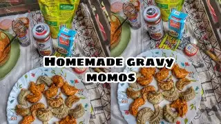 Gravy Momos Ghar Pe 10min mai 😍| Homemade gravy momos | Foodvoodindia | #shorts #recipe