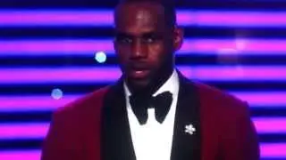 LeBron's hilarious acceptance speech at the 2013 Espy's