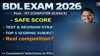 BDL MT COMPUTER SCIENCE FINAL PREPARATION STRATEGY | MOCK TEST SCHEDULE #bdl #psu
