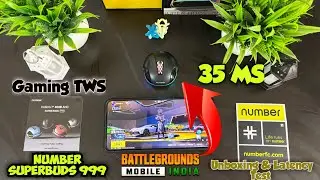 Number Gaming Earbuds 35 Low Latency 🔥 | Number Superbuds 999 Unboxing & Gaming Test