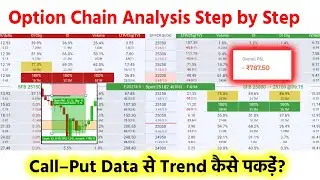Option Chain Analysis Step by Step | Call&ndash;Put Data से Trend कैसे पकड़ें?