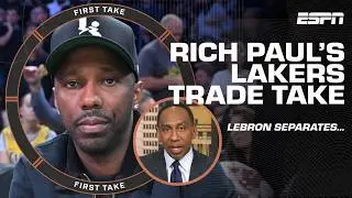 Stephen A. BELIEVES LeBron James after distancing himself from Rich Paul's comments 👀 | First Take