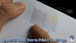 Epson XP-3200: как распечатать тестовую страницу проверки дюз