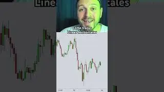 C&oacute;mo trazar l&iacute;neas horizontales #forex #trading #bitcoin #crypto