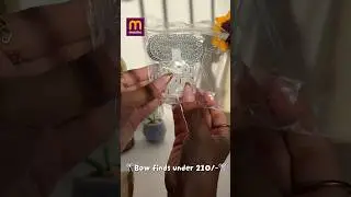 Bow Meesho Finds🥹🤍|| #ytshorts #meesho #affordable #bow #cute #meeshofinds #shortsfeed #trending