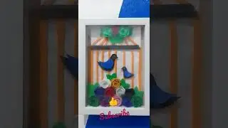 foam sheet bird cage #walldecor#art #shorts