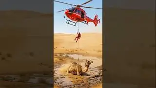 Camel Trapped 😭 Rescue Team Saves Him 🐪❤️&rdquo;&ldquo;Man Called Rescue 😱