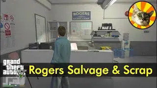 Rogers Salvage & Scrap (at night) | GTA V | The Game Tourist