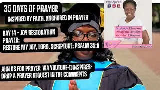 DAY 14: A Prayer to  God for JOY IN 2026 .#godbibleandme #shortprayers #prayer #texas #inspiration