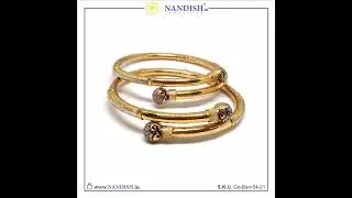 Gold Kadli Bangles Design | Gold Copper Kadli | Nandish Jewellers #1