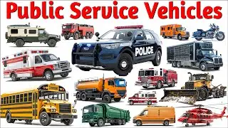 55 названий общественного транспорта на английском языке 🚒🚓 | Учим названия и звуки | Образовател...