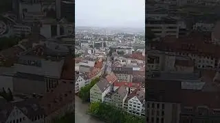 View from the World's Tallest Church Tower ⛪ Ulm Minster #travel #architecture #germany