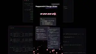 Peppermint range slider animation using HTML and CSS 