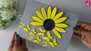 DIY Easy Paper Wall Hanging|| Paper Butterfly craft || Paper Flower wall hanging