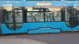Trams Zagreb 20 - Tram in Draw Ljubljanica + line nr.12 + ZET Bus - Zagreb.