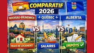 ⚠️ Immigrer au Canada en 2026 : Nouveau-Brunswick, Qu&eacute;bec ou Alberta ? Le comparatif choc 😱💸