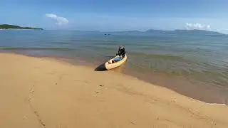 #Thailand #Samui Maenam Beach | Mae Nam Beach | a long golden sandy beach | walking on the beach 🏖.