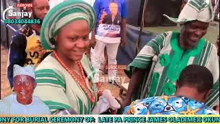 RECEPTION PARTY OF LATE PA PRINCE JEMES KOLAWOLE OLADIMEJI OLAKULEYIN MUSIC BY COMMY JACKSON 